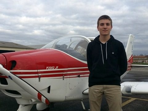 Pierre DUPOUY a été lâché solo sur P2002 le 08/03/2017