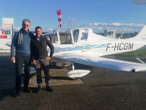 Jean-Michel GENDRY a été lâché solo sur P2002 par Thierry AIGUIER le 22/03/2017