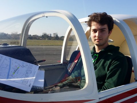 Clément BOURRIANNE a obtenu son Brevet PPL le 21/04/2018